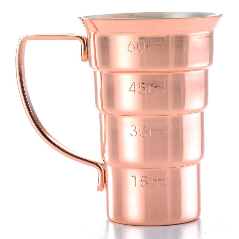 Barfly M37108CP Drink Jigger, 2 oz, Copper w/Handle - Image 2